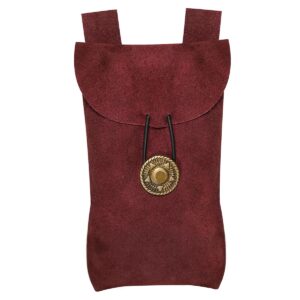 Medieval Suede Leather Belt Pouch