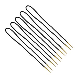 Medieval Cotton Arming Points with Brass Aiglets, Set of 5