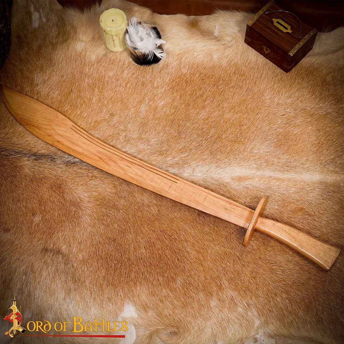 Wooden Chinese Dao Sword - Steam Beech Timber - Image 3