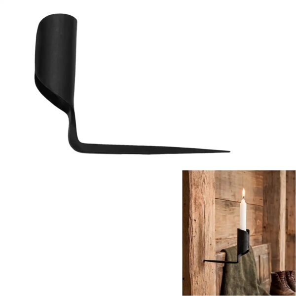 Dark Tower Hand-Forged Iron Candle Holder