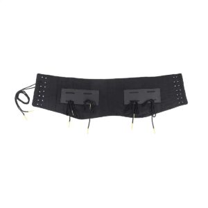 Late Medieval Quilted Cotton Arming Belt with Leather Points