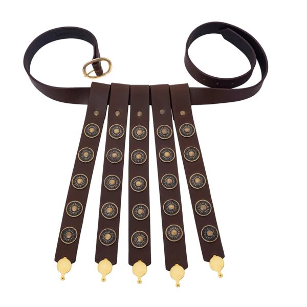Roman Cingulum Militare Leather Belt with Brass Fittings