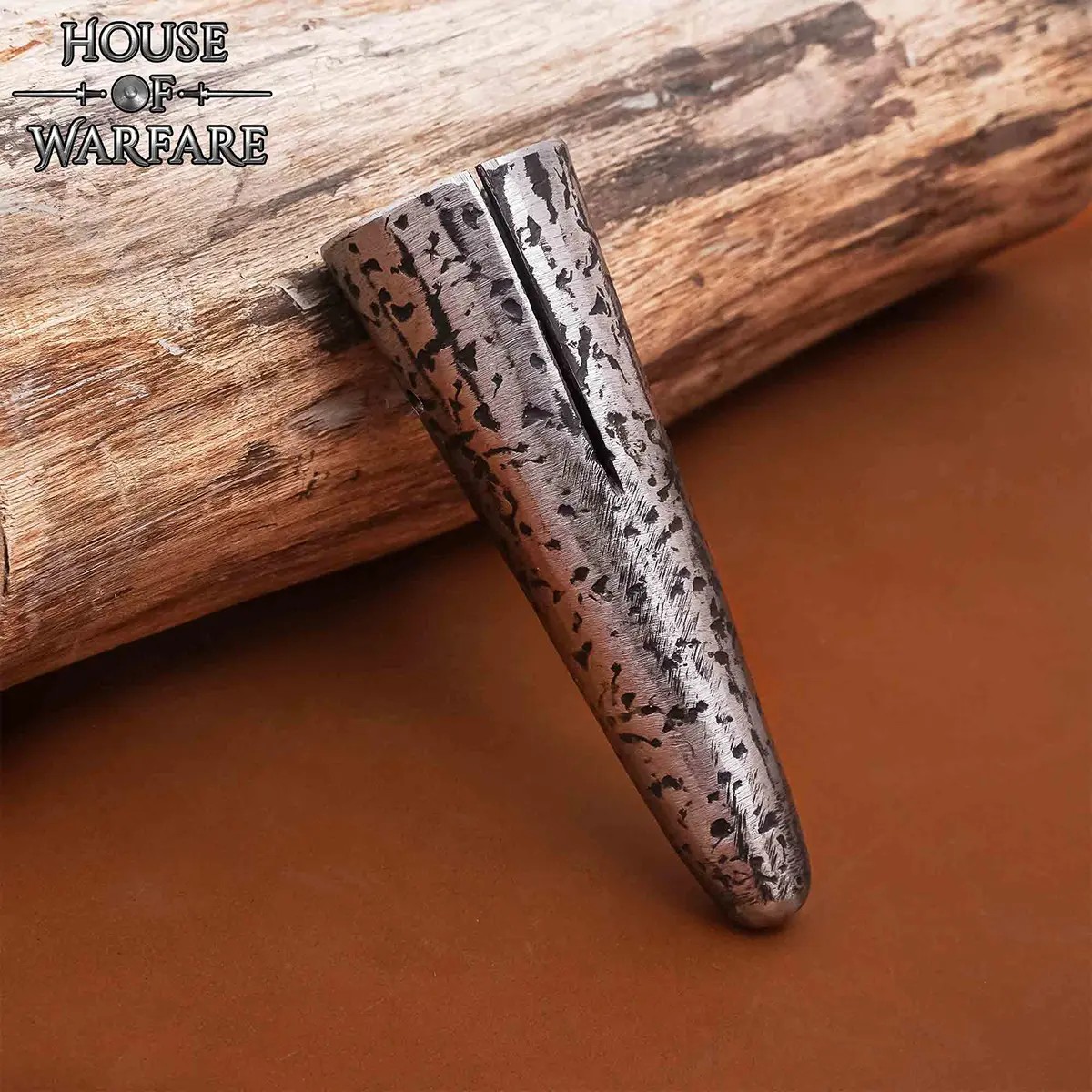 Hand-Forged Iron Spear Butt Cap | Medieval & Viking Ferrule - Image 4