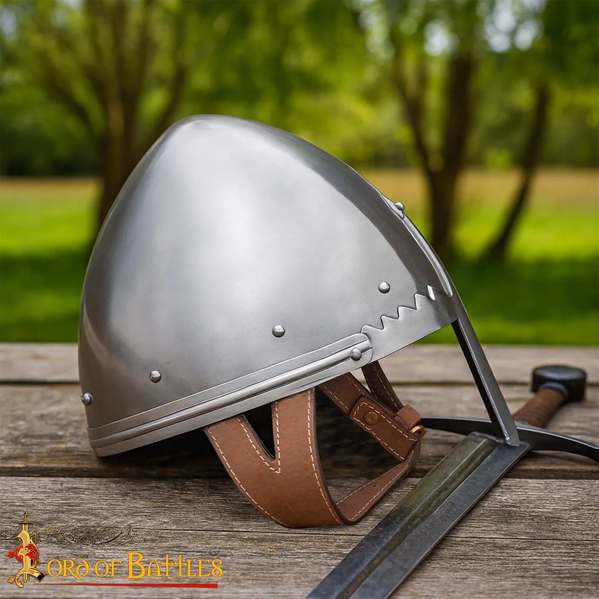11th-Century Norman Nasal Helmet | 16-Gauge Mild Steel - Image 5