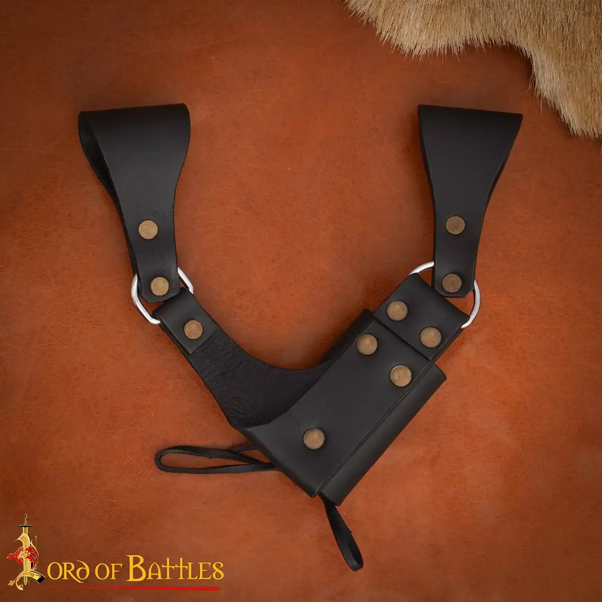 Medieval Right-Hand Leather Rapier & Sword Frog - Image 4