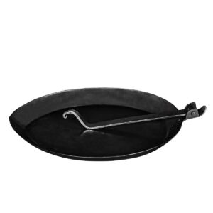 Hand-Forged Iron Camp Skillet with Folding Handle