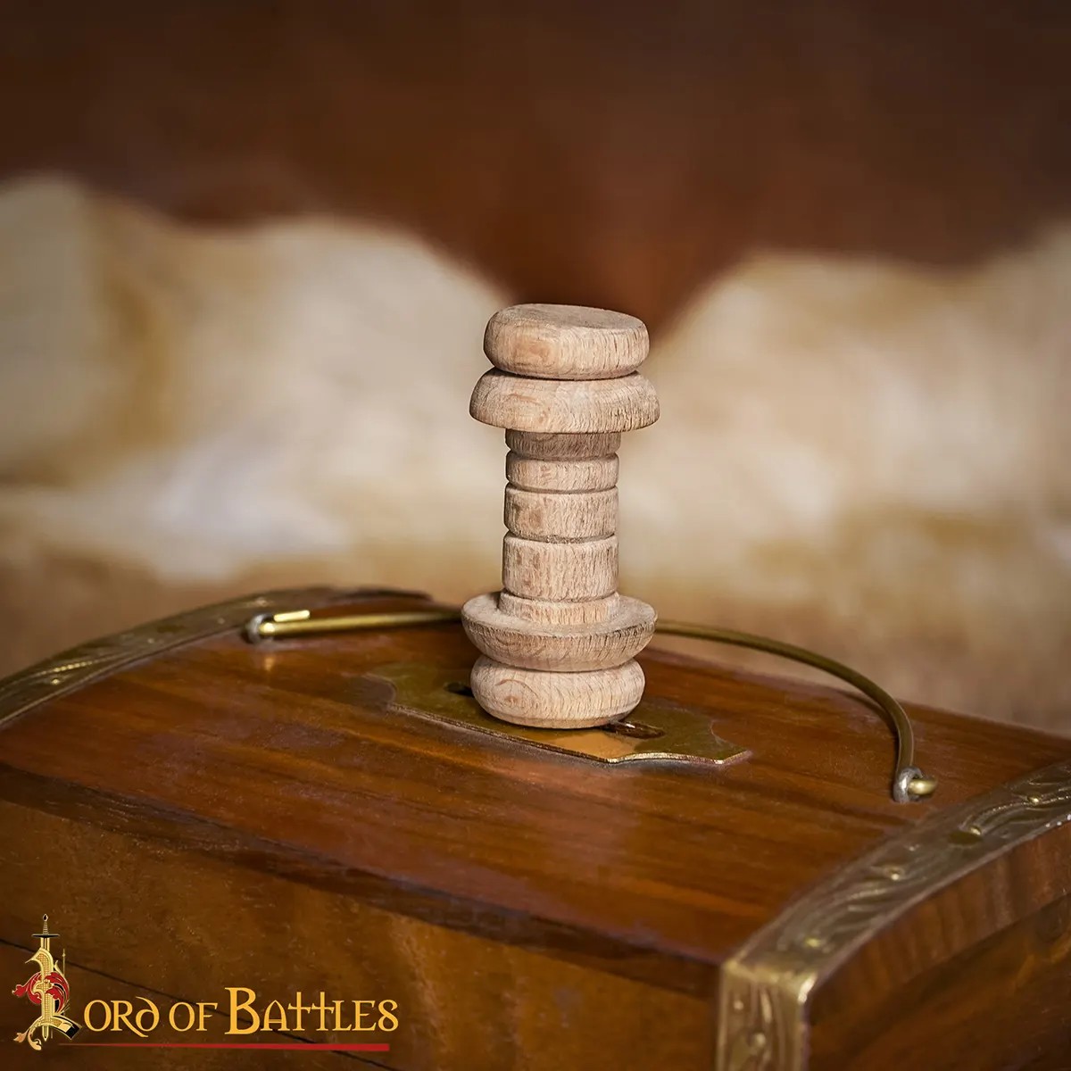 Historical Turned Hardwood Thread Spool - Small - Image 4