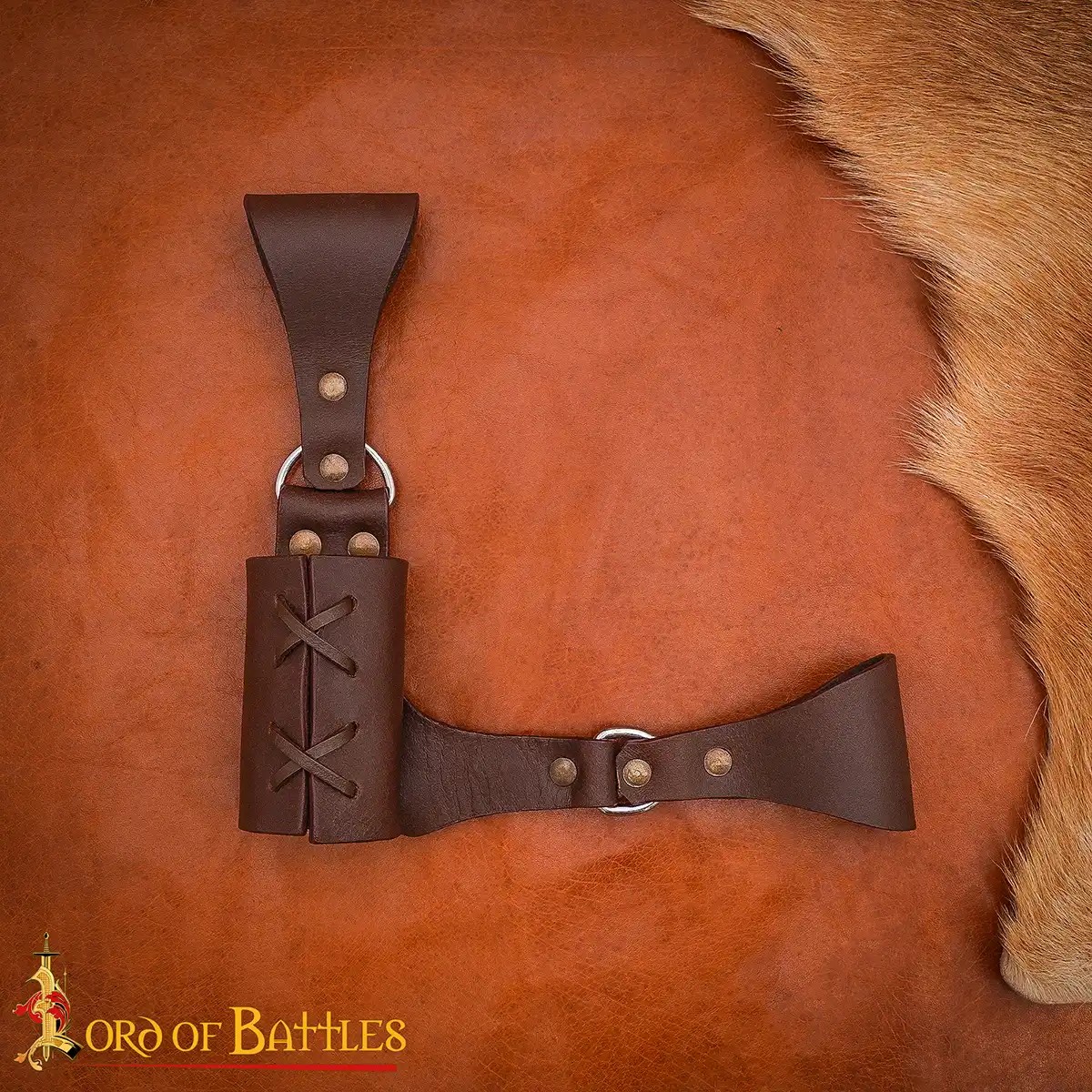 Medieval Right-Hand Leather Rapier & Sword Frog - Image 11