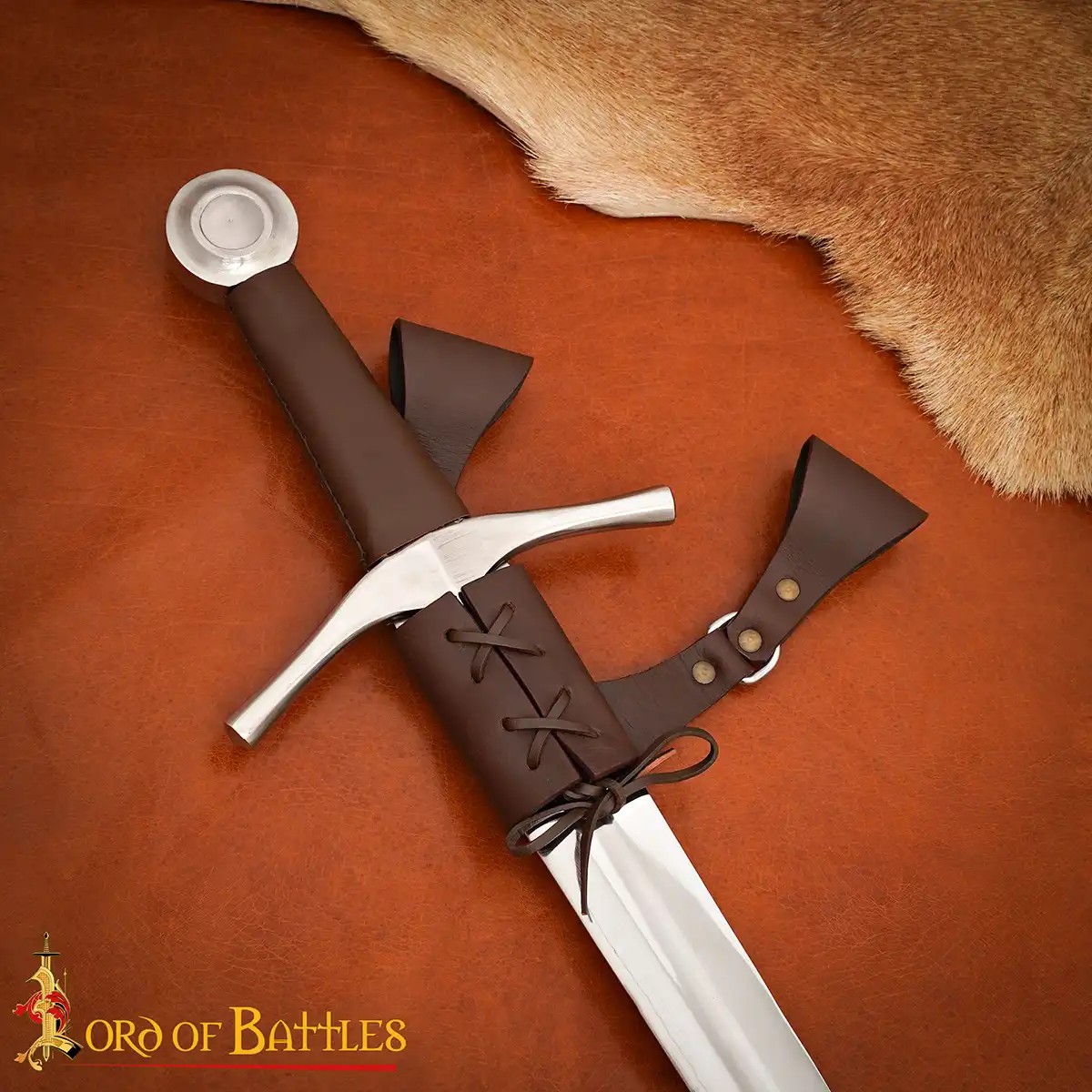 Medieval Right-Hand Leather Rapier & Sword Frog - Image 13