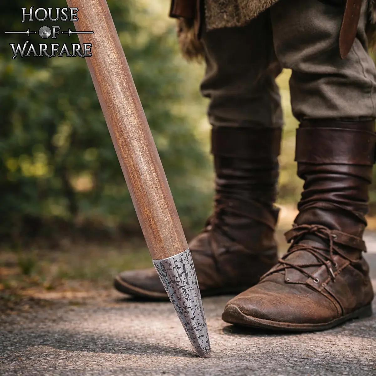Hand-Forged Iron Spear Butt Cap | Medieval & Viking Ferrule - Image 6